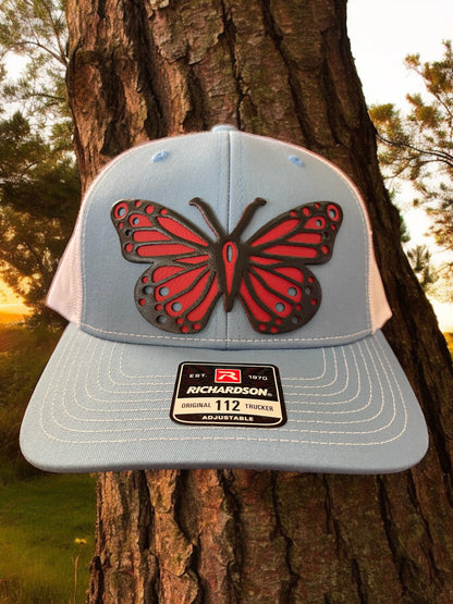 Butterfly Black on Red Hat